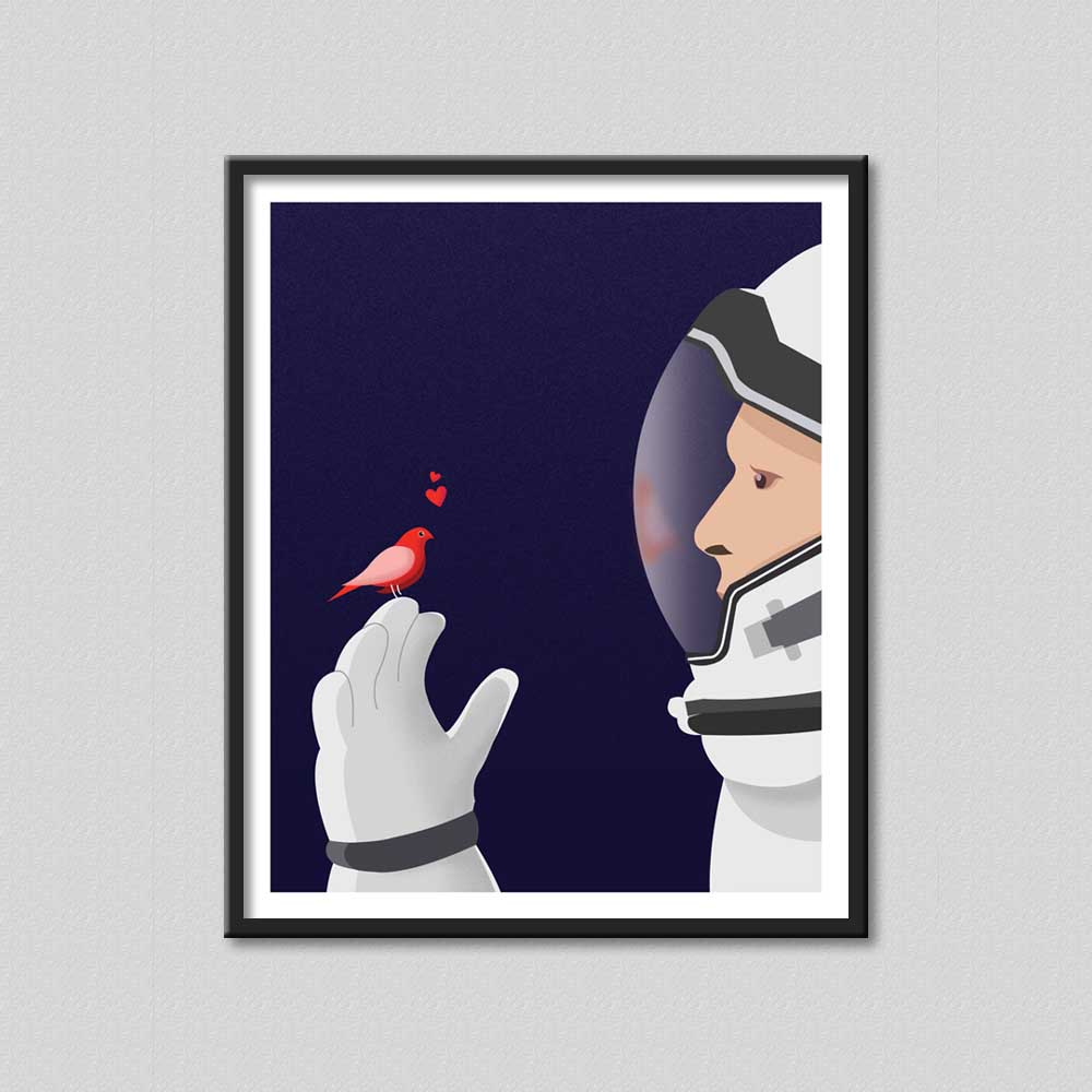Love in Space Poster - Poster